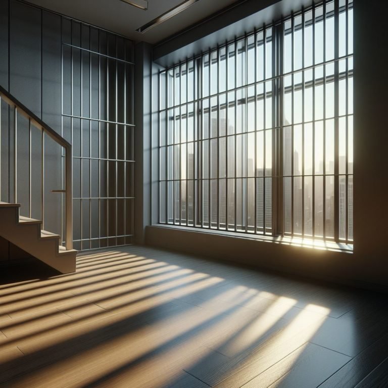 sécurité d'une fenêtre au rez-de-chaussée